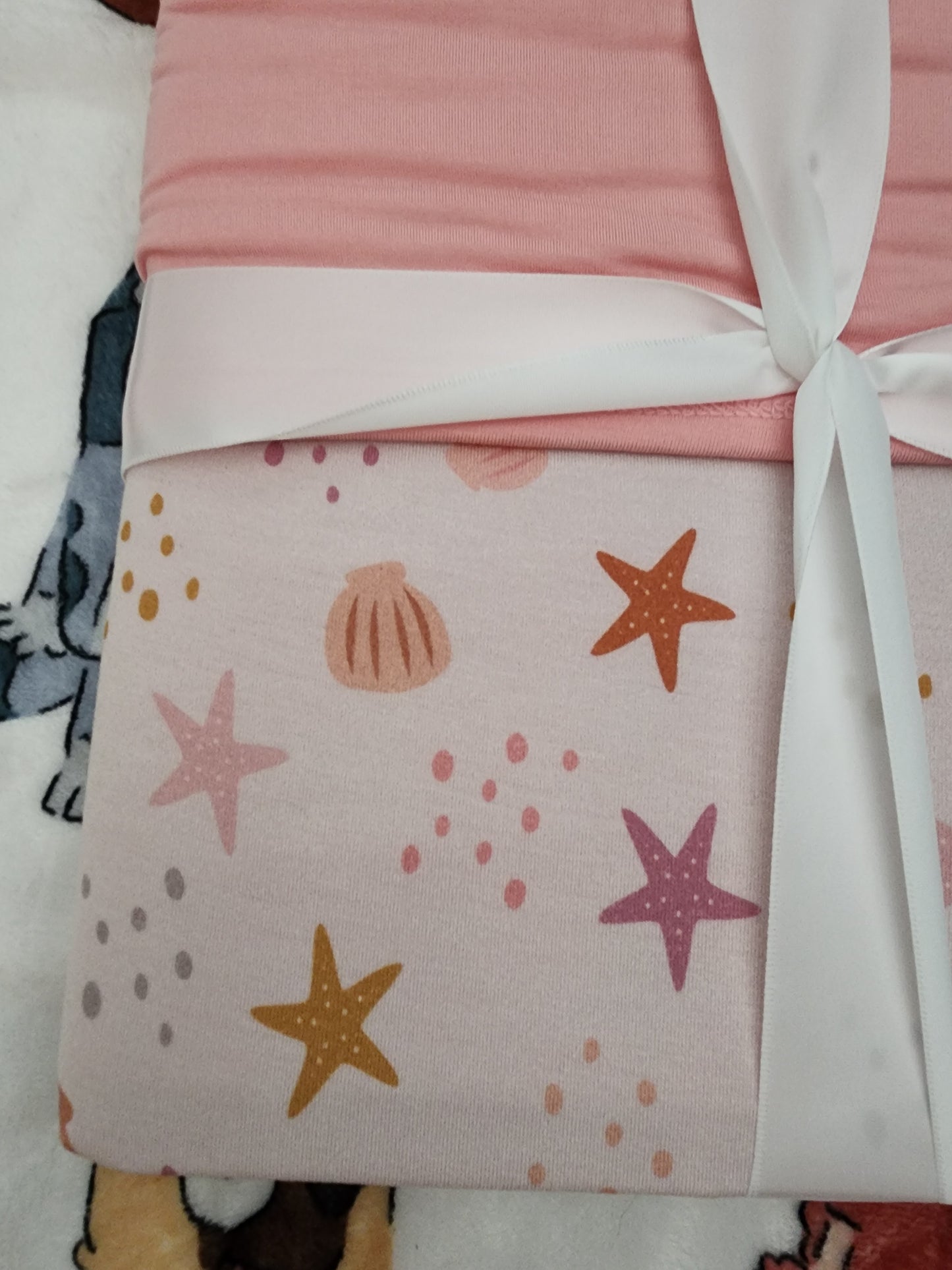 *CP Beach Day Shells and Starfish Bamboo Baby Blanket