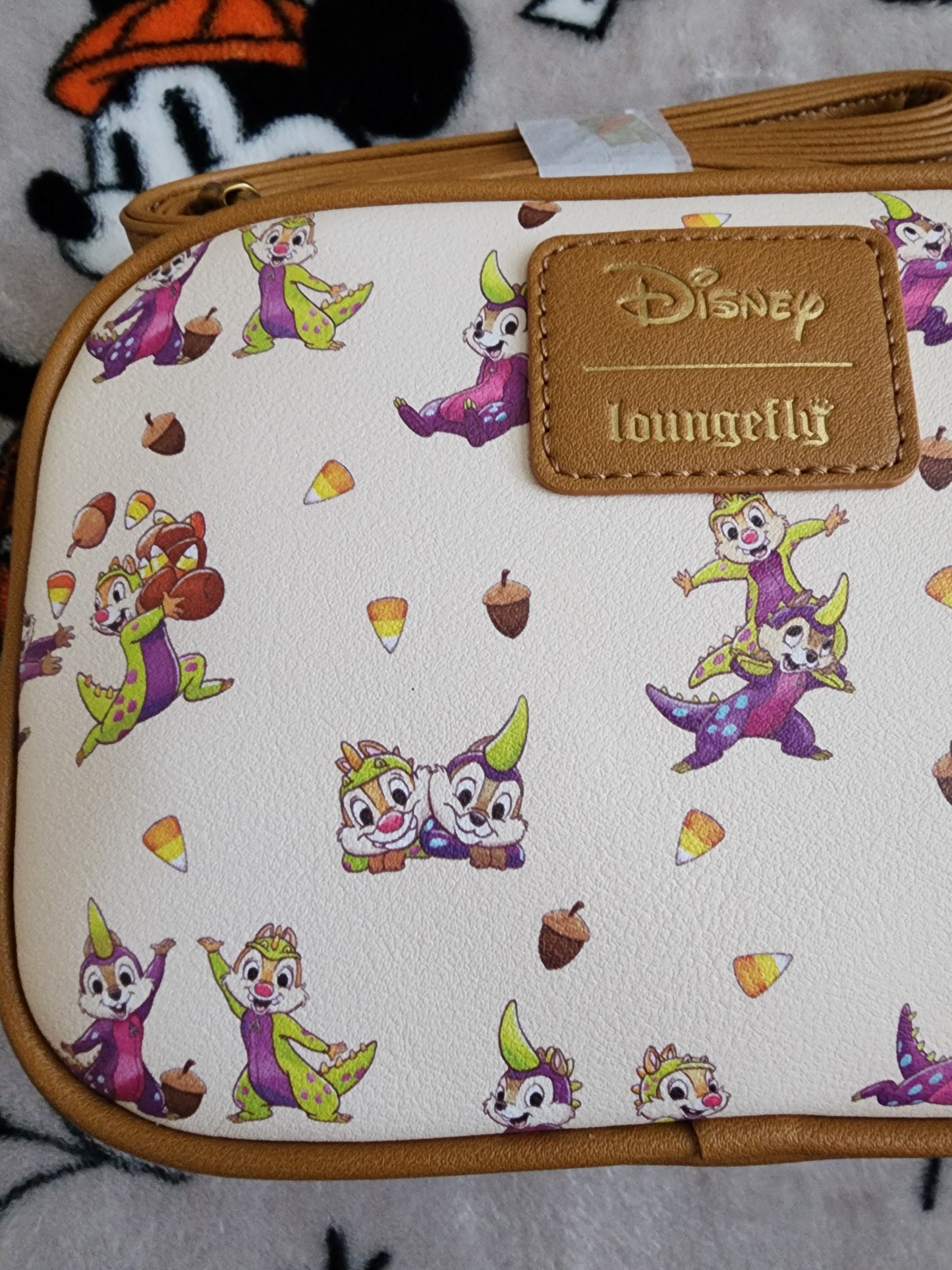 Loungefly Disney Chip and Dale as Monsters Fall Crossbody Bag