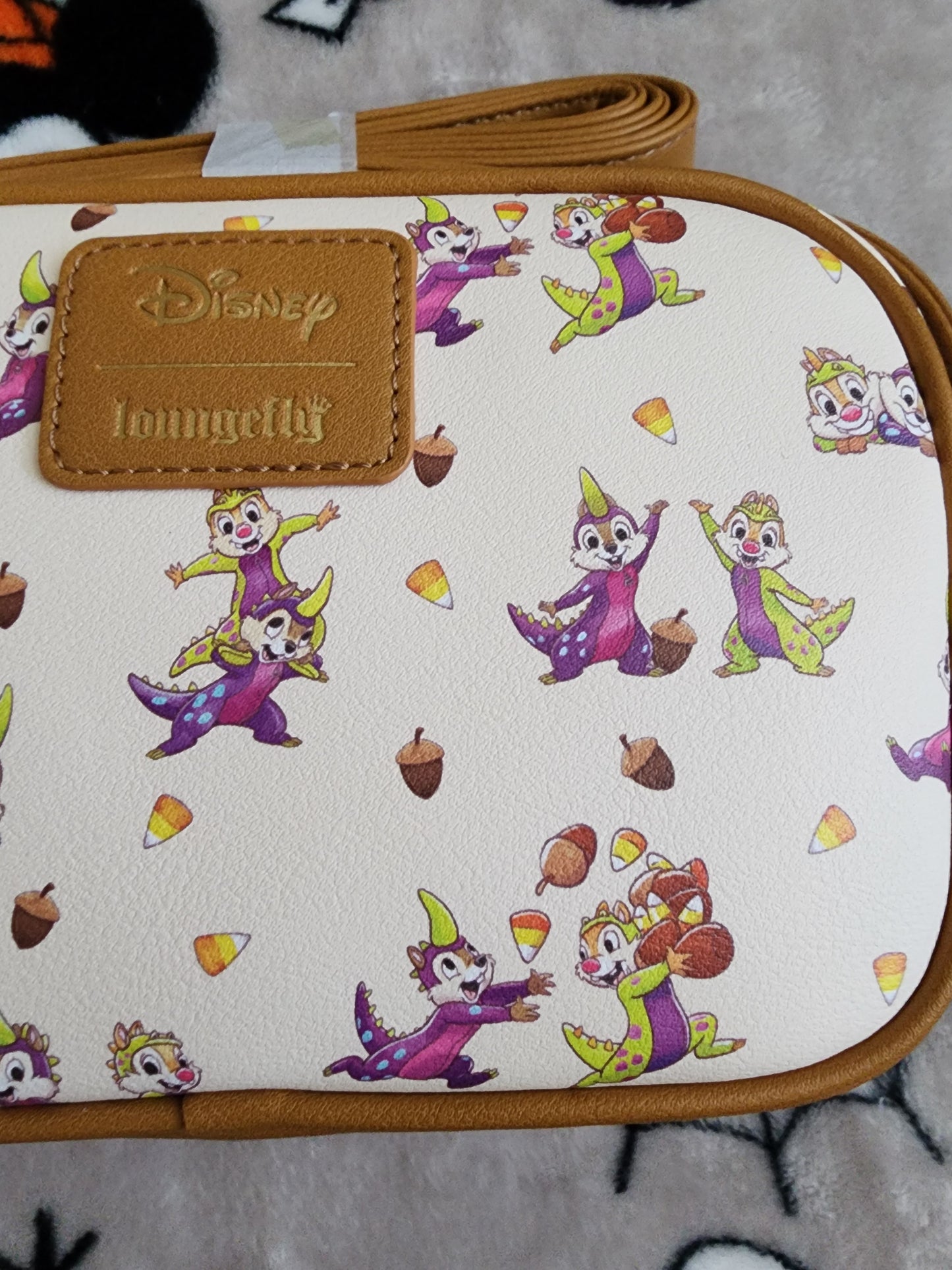 Loungefly Disney Chip and Dale as Monsters Fall Crossbody Bag