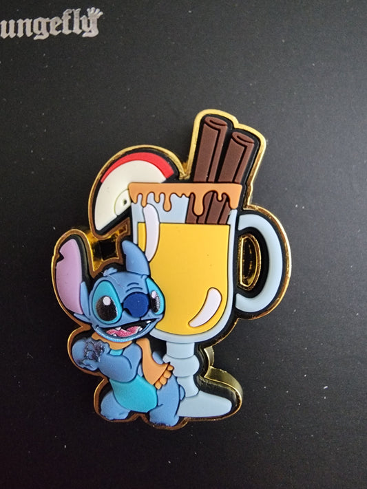 Loungefly Disney Stitch Fall Scented Drink Pin