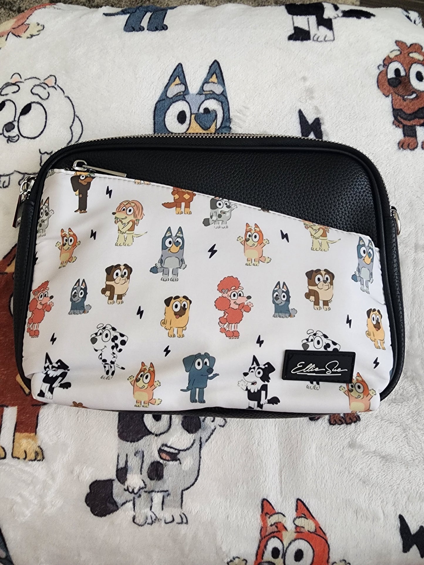 Ellie Sue Bluey and Friends Crossbody Bag