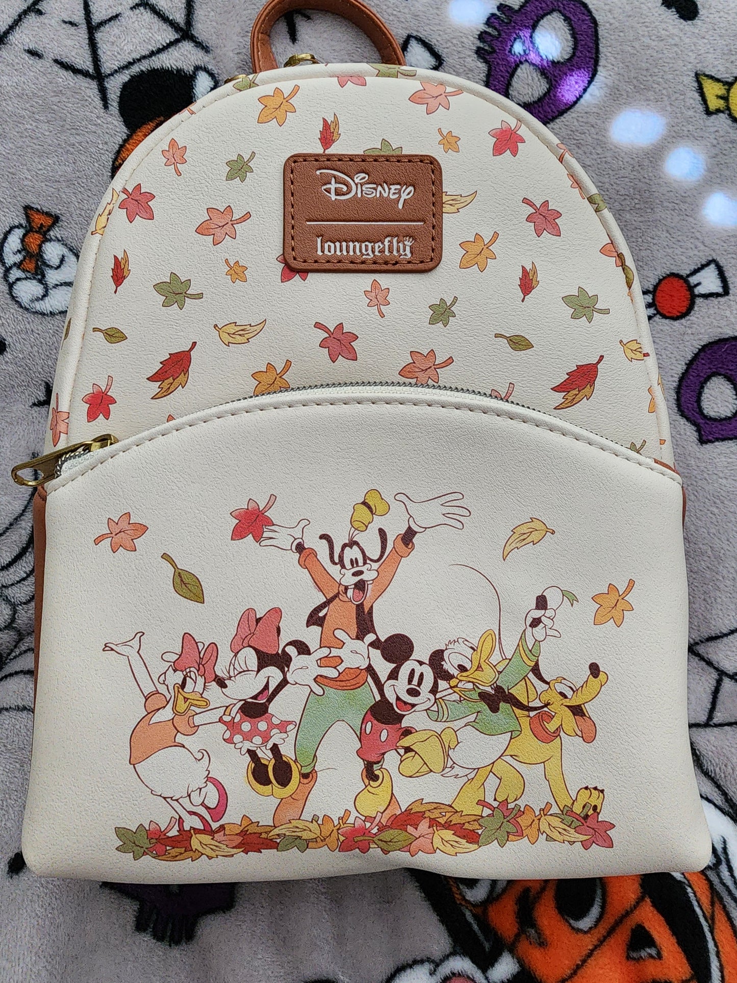 Loungefly Disney Mickey and Friends Fall Leaves Backpack