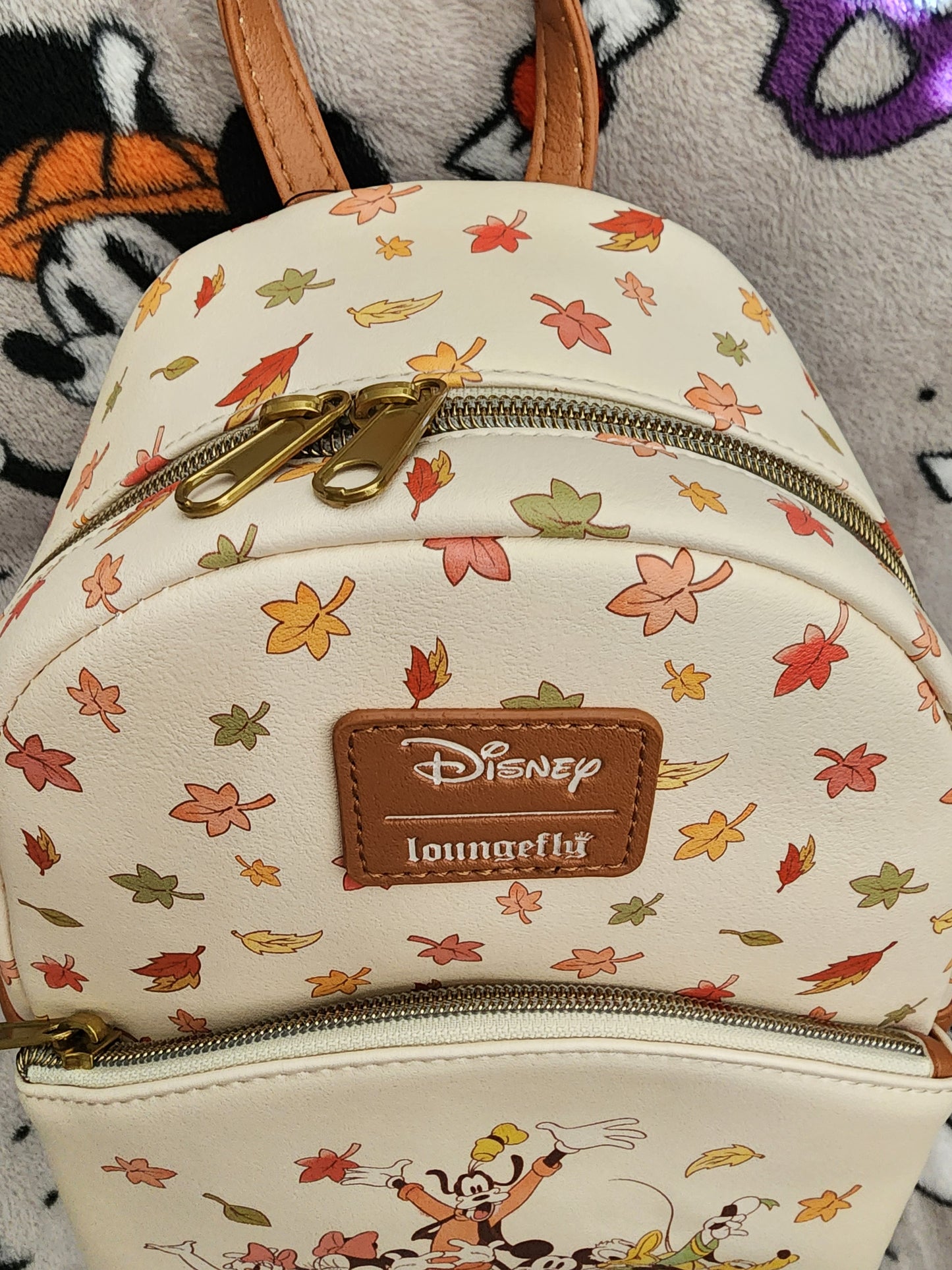 Loungefly Disney Mickey and Friends Fall Leaves Backpack