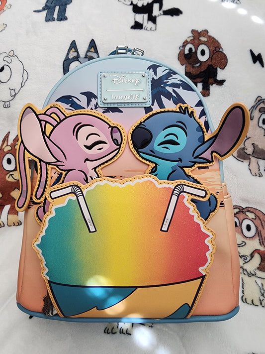 Loungefly Disney Stitch and Angel Snowcone Backpack