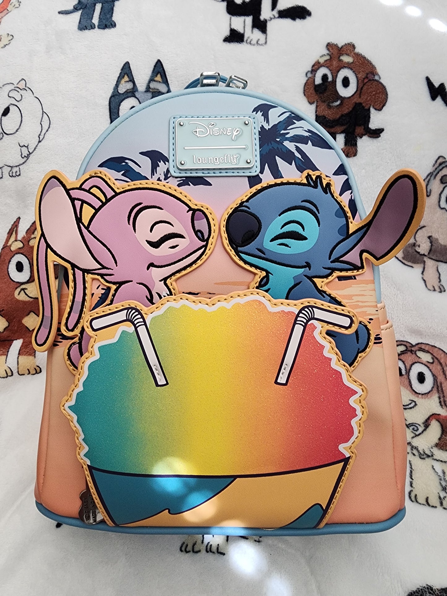 Loungefly Disney Stitch and Angel Snowcone Backpack