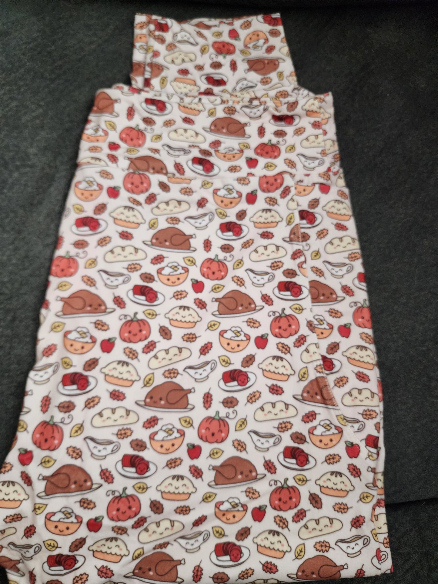 CP Fall Pumpkin and Thanksgiving Dinner Leggings