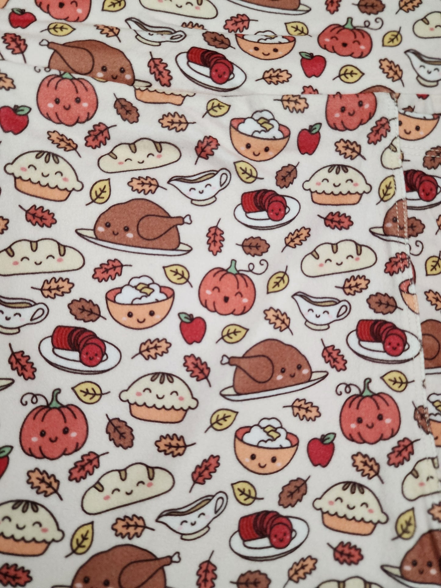 CP Fall Pumpkin and Thanksgiving Dinner Leggings