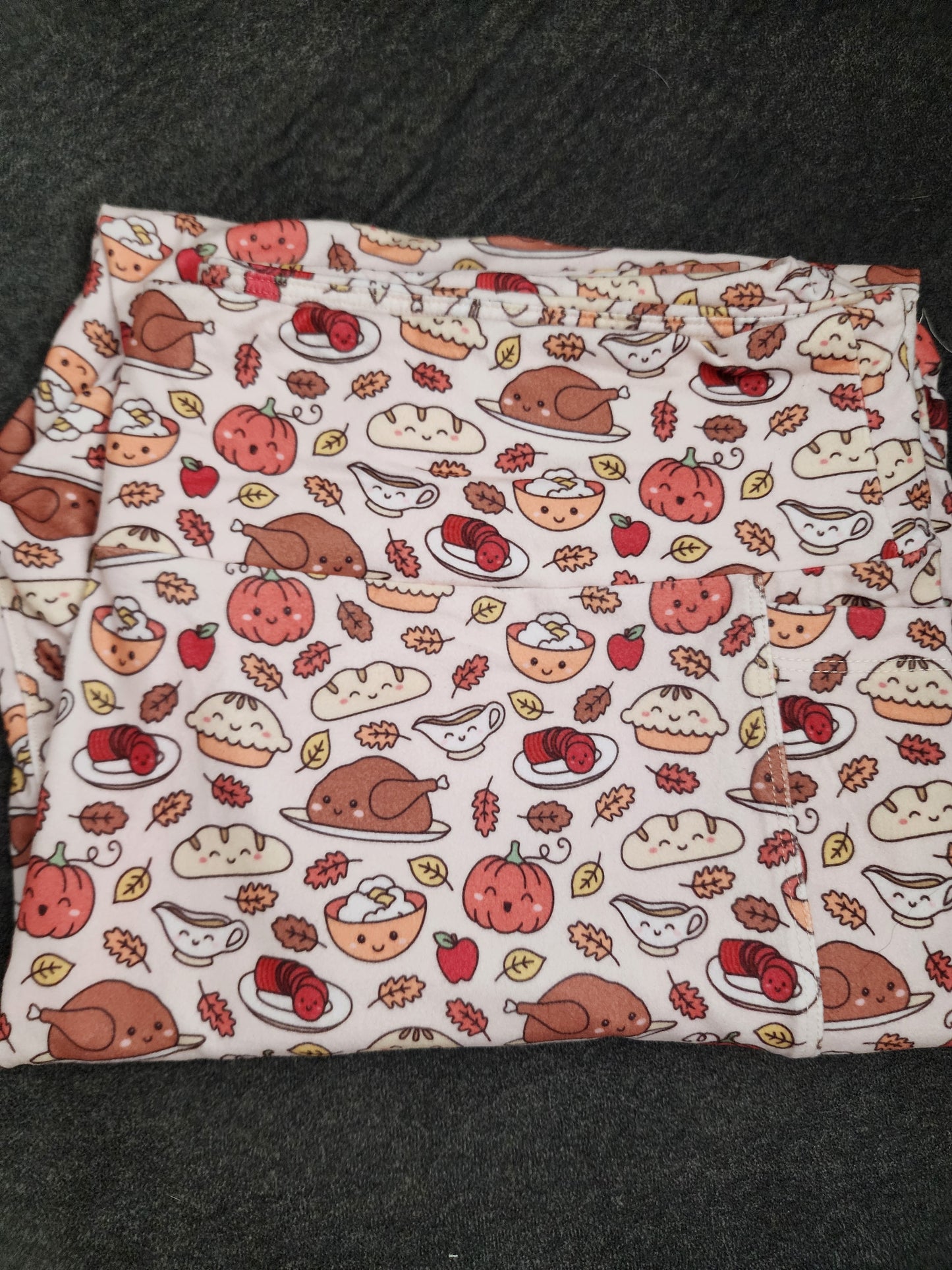 CP Fall Pumpkin and Thanksgiving Dinner Leggings