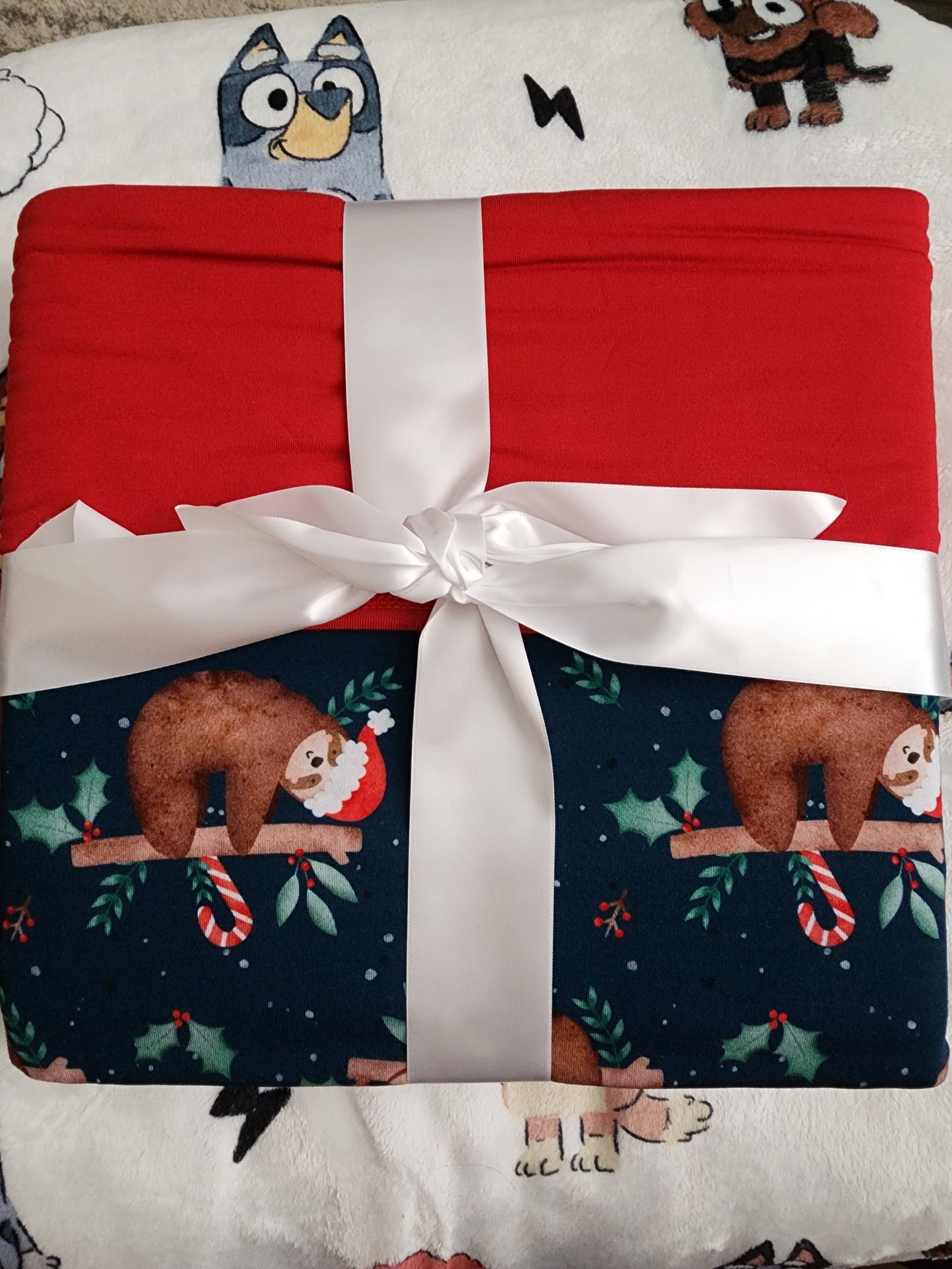 CP Sloth Christmas Baby Blanket