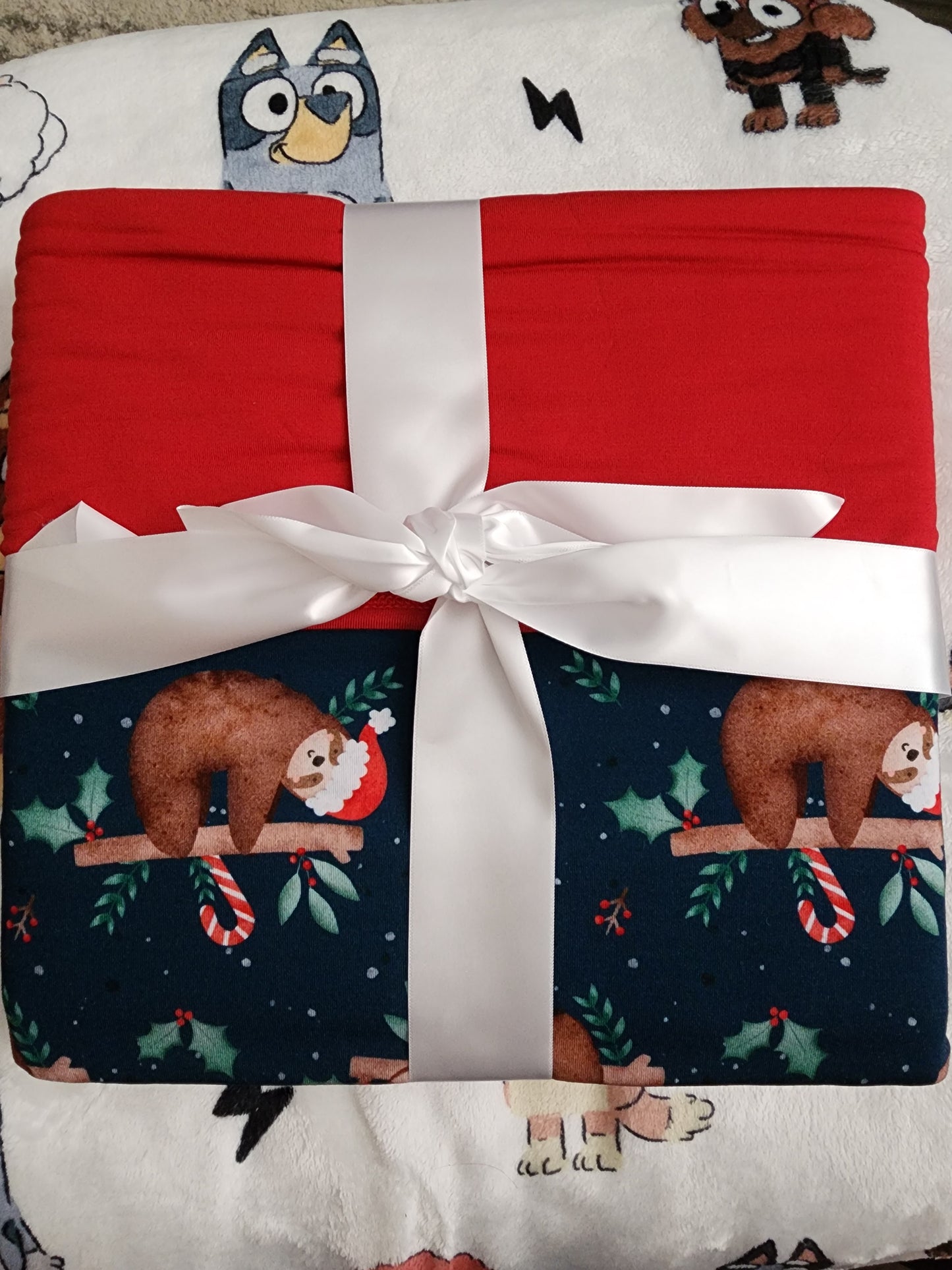 CP Sloth Christmas Baby Blanket