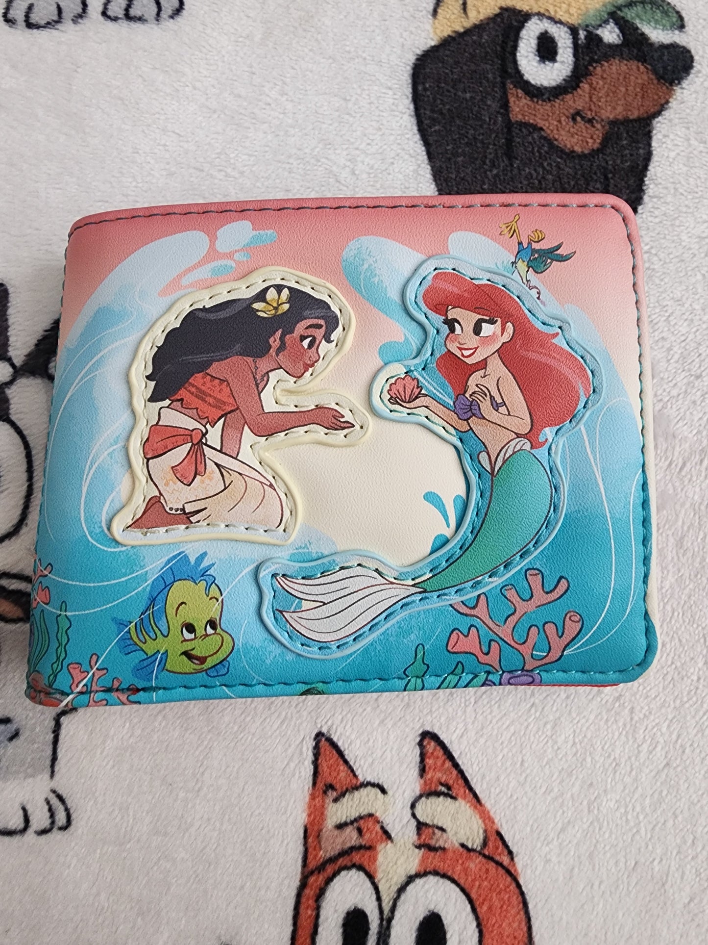 Loungefly Disney Ariel and Moana Wave Wallet