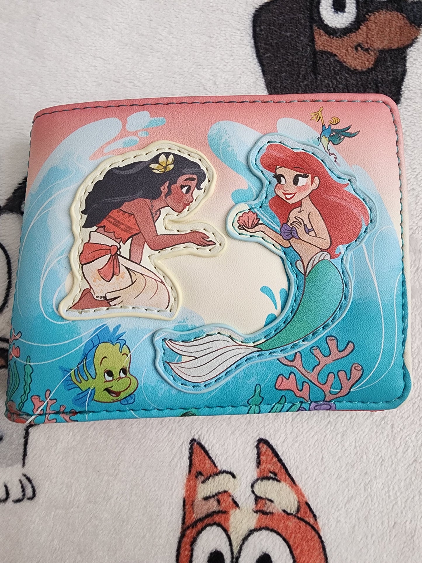 Loungefly Disney Ariel and Moana Wave Wallet