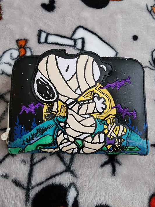 Loungefly Snoopy and Woodstock Mummy Halloween Wallet