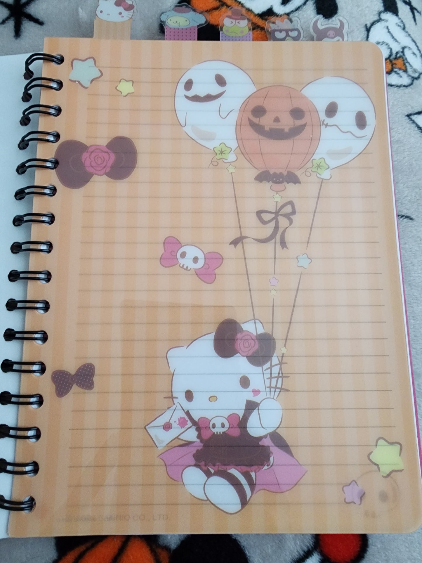 Hello Kitty and Friends 5 Tabbed Halloween Notebook