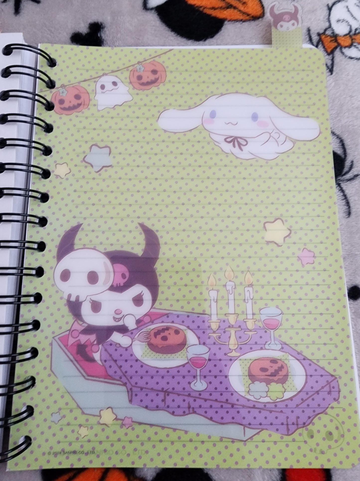 Hello Kitty and Friends 5 Tabbed Halloween Notebook