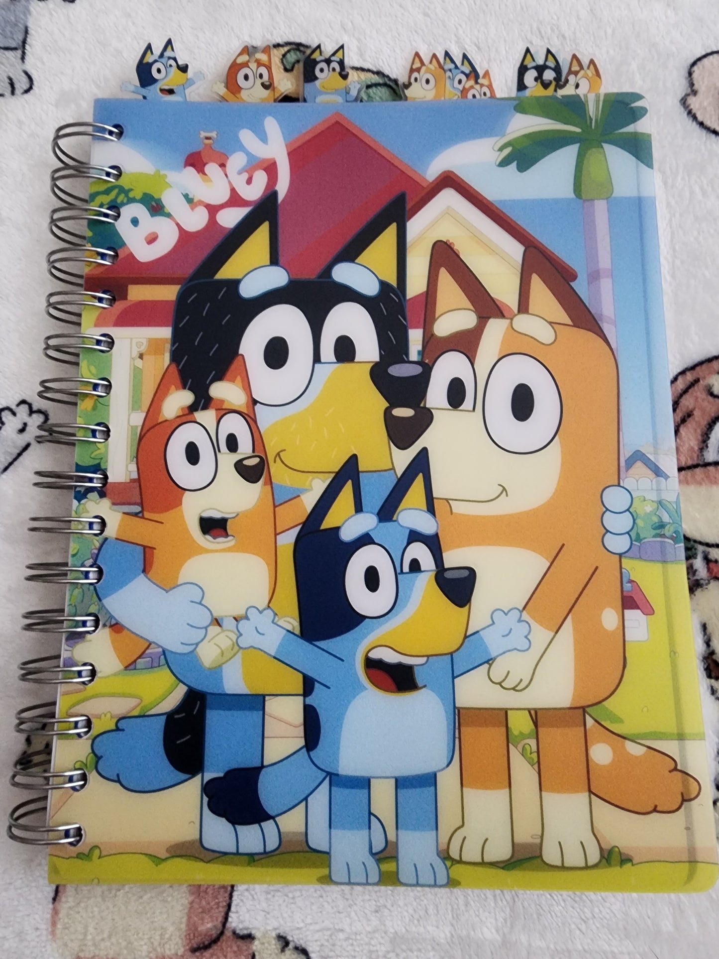 Bluey and Bingo 5 Tabbed Notebook