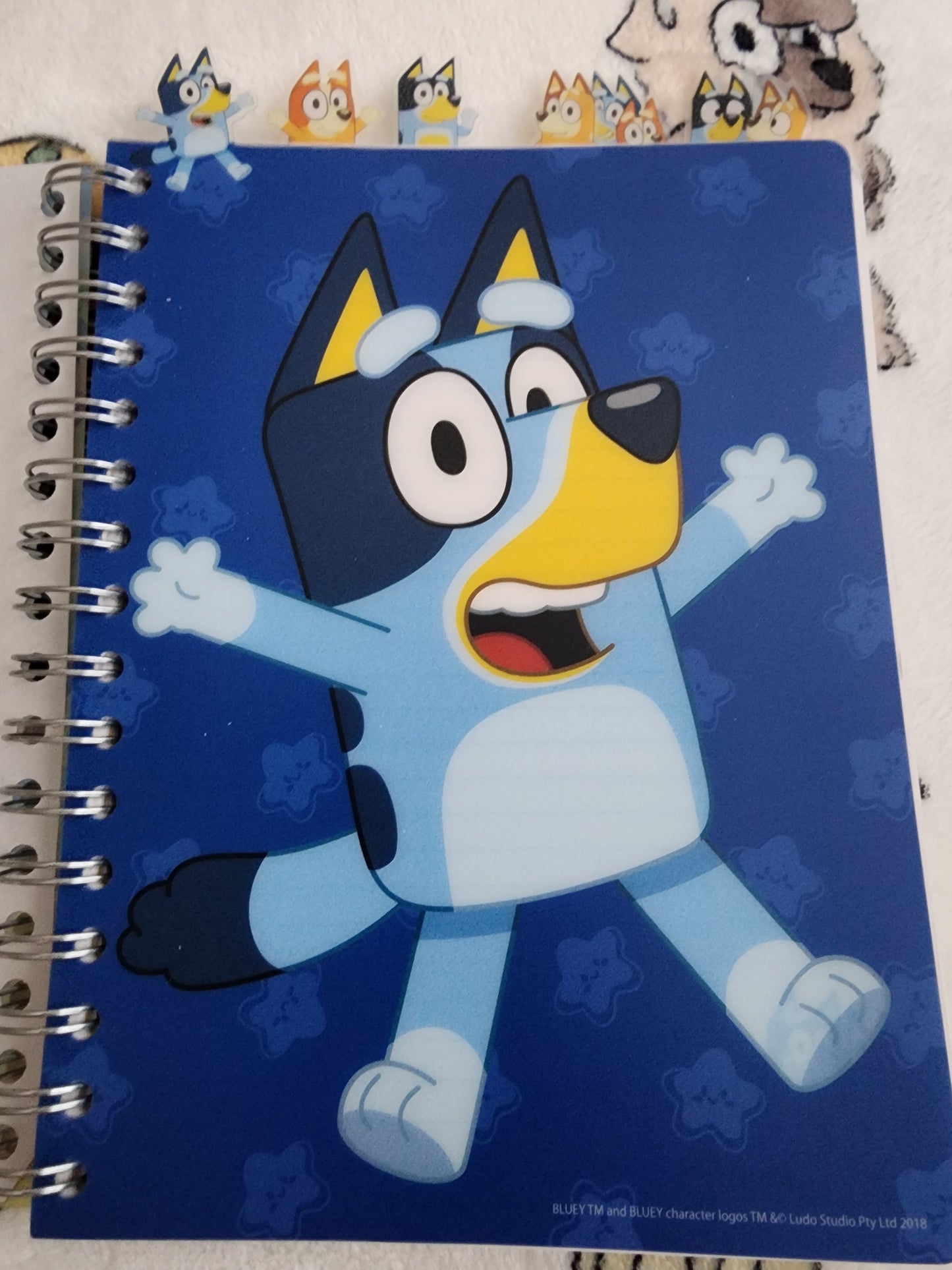 Bluey and Bingo 5 Tabbed Notebook