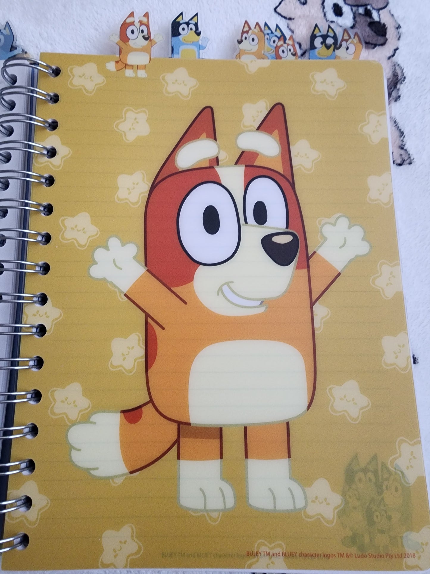 Bluey and Bingo 5 Tabbed Notebook