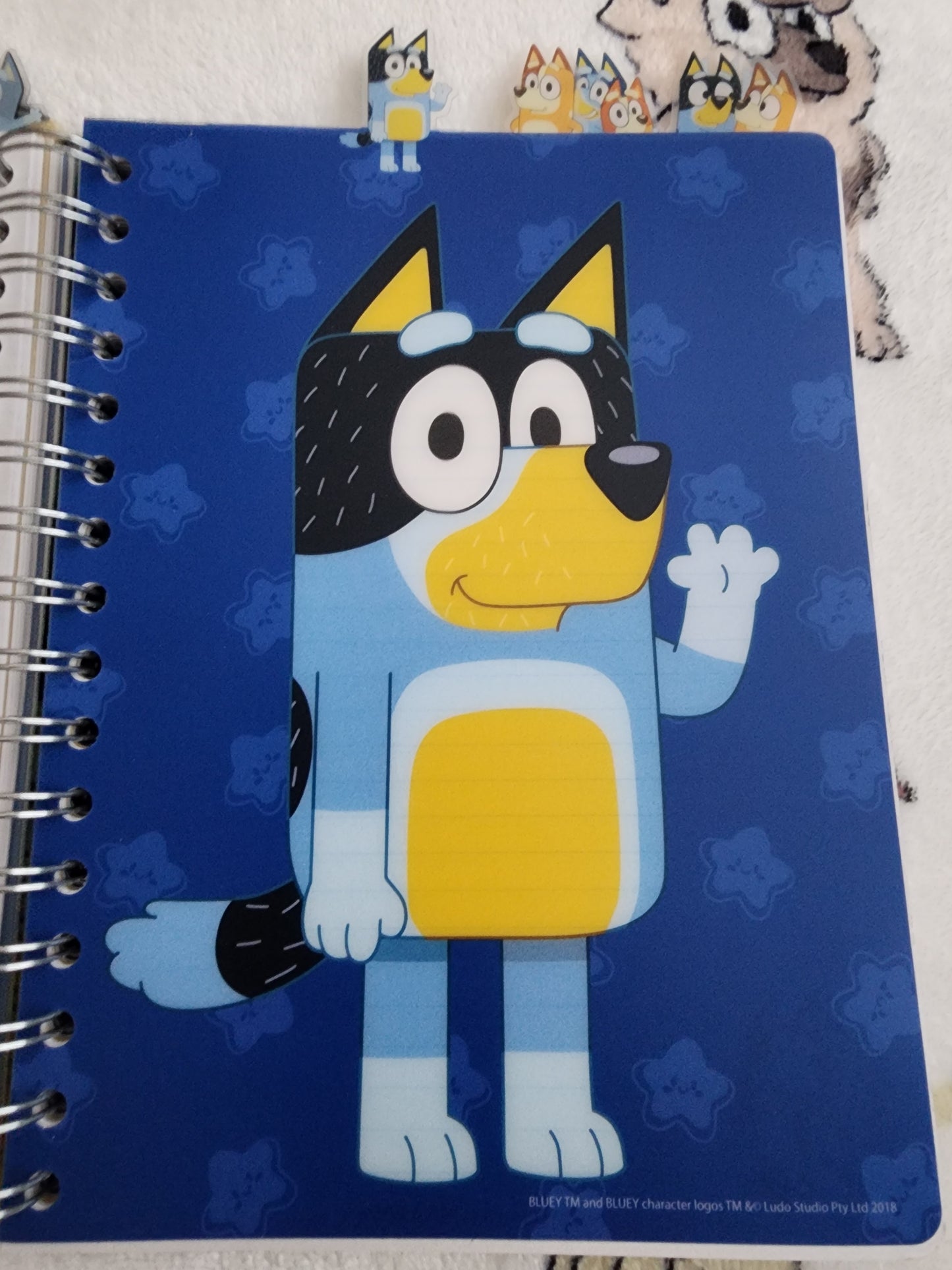 Bluey and Bingo 5 Tabbed Notebook