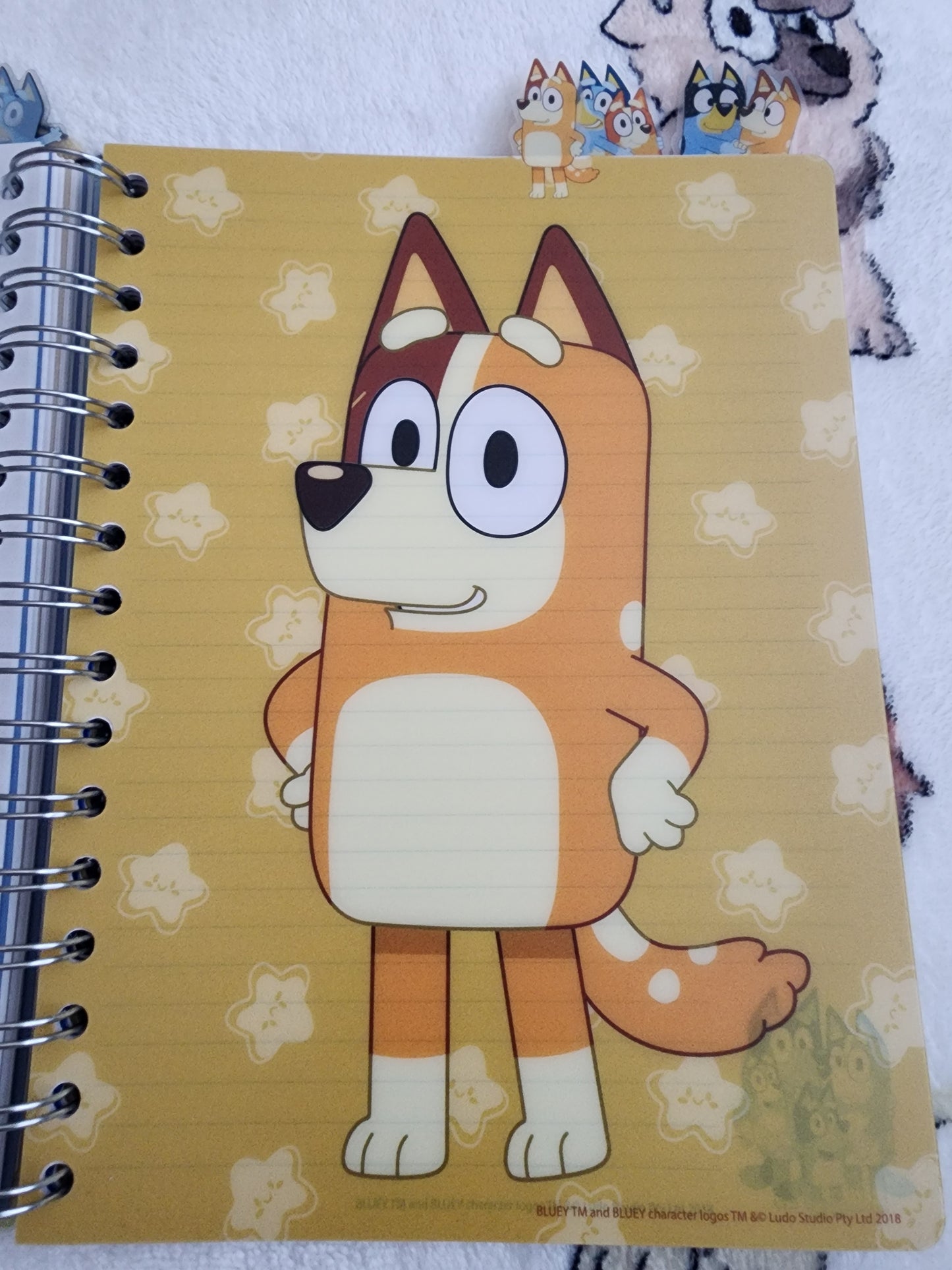 Bluey and Bingo 5 Tabbed Notebook