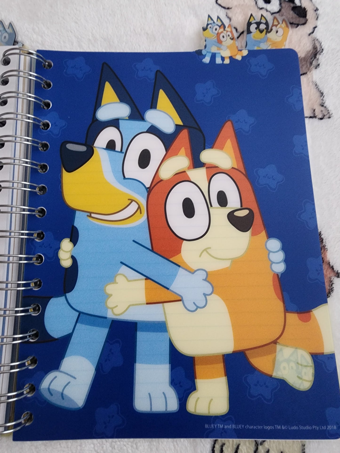 Bluey and Bingo 5 Tabbed Notebook