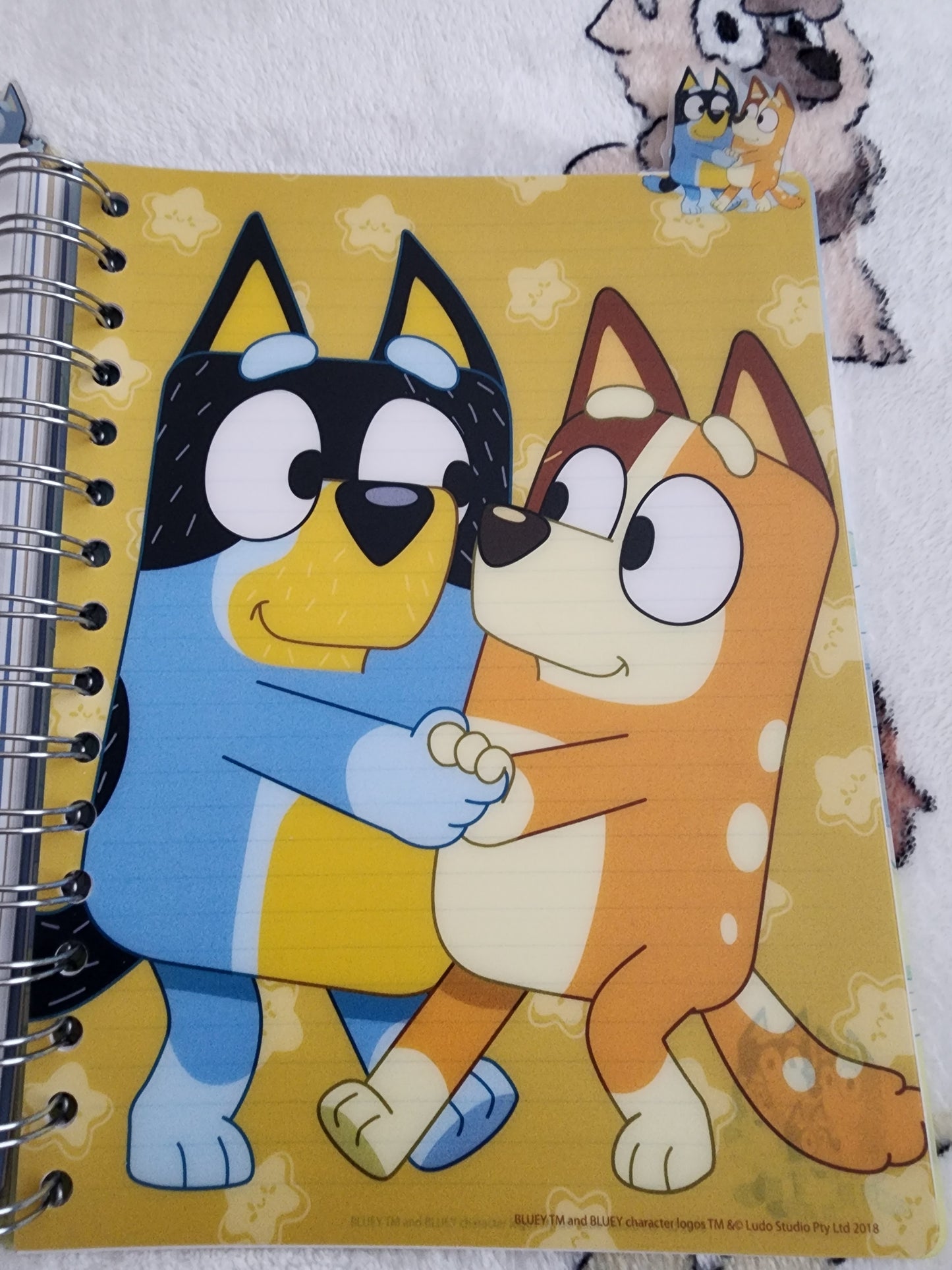 Bluey and Bingo 5 Tabbed Notebook