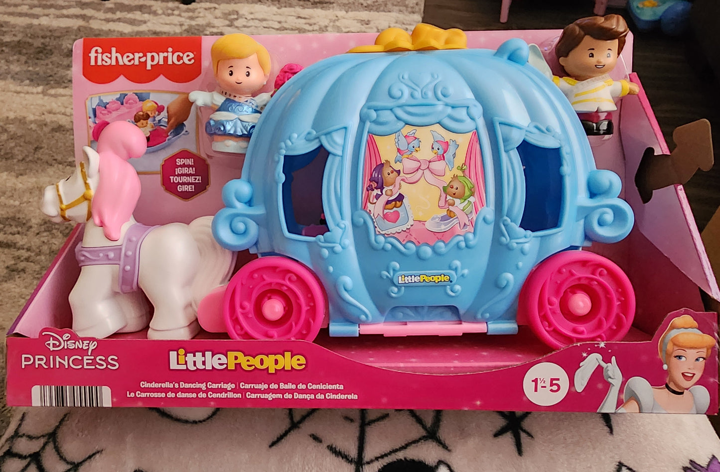 Fisher Price Disney Princess Little People Cinderella's Dancing Carriage