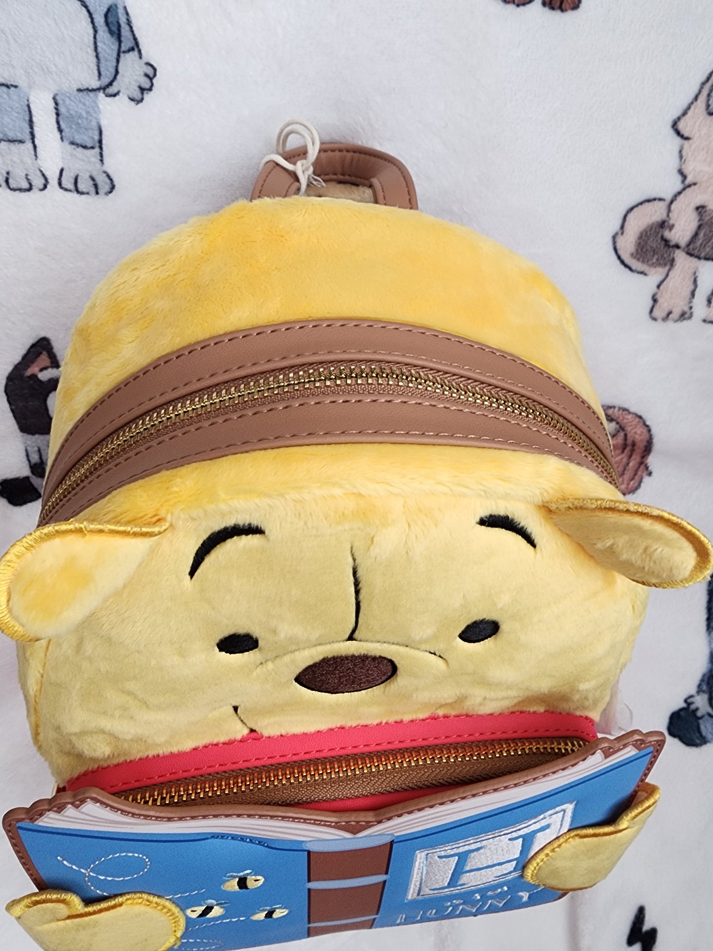 Loungefly Disney Winnie the Pooh Reading Exclusive Plush Backpack