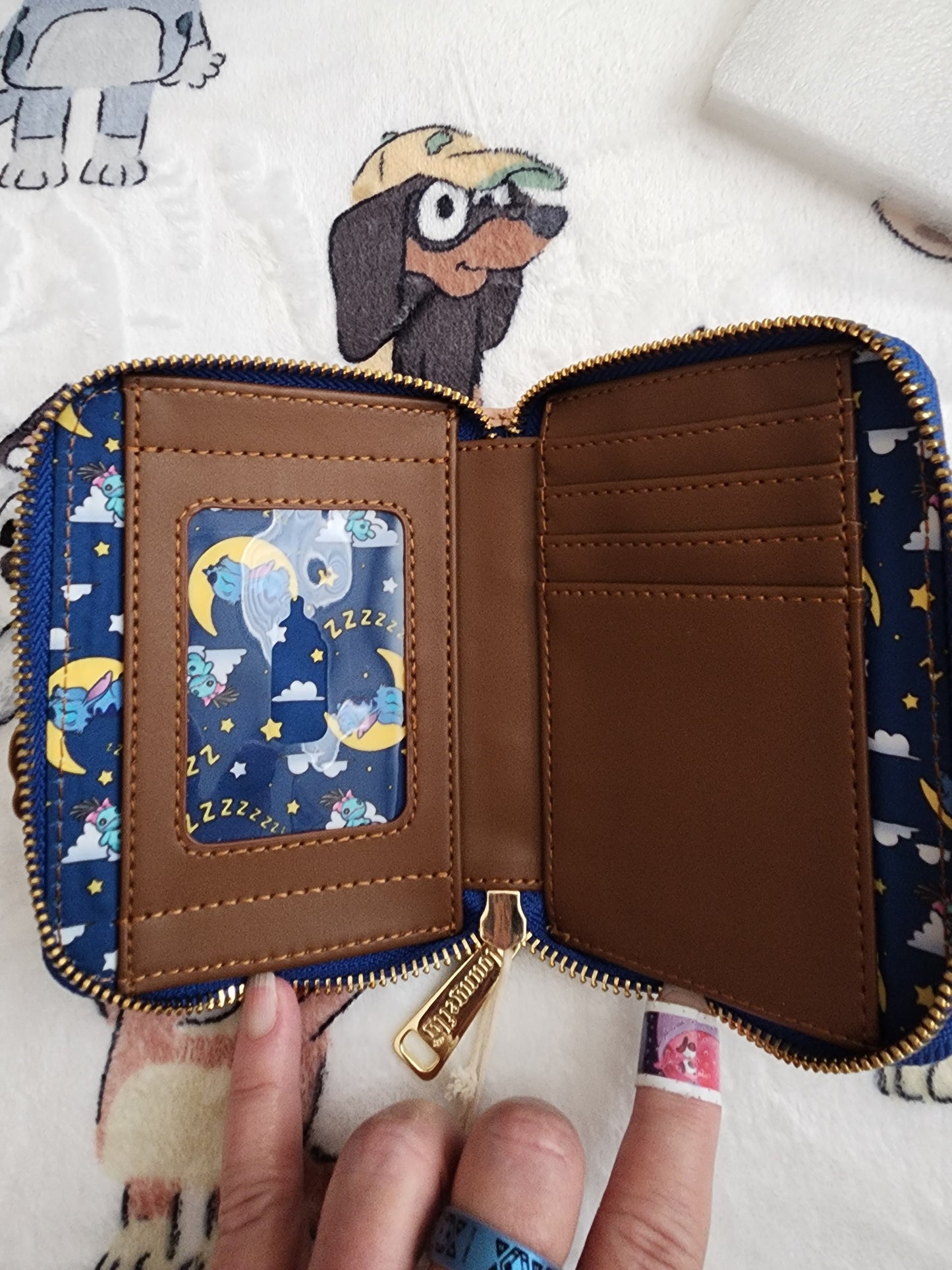 Loungefly Disney Stitch and Scrump Sleeping Wallet