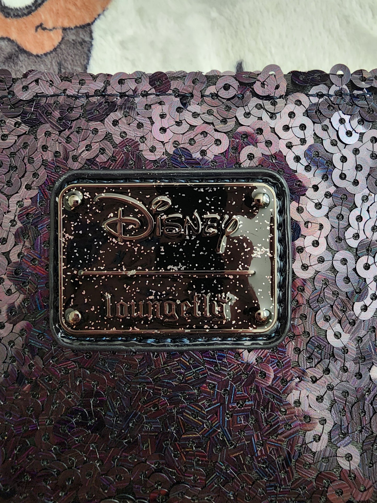 Loungefly Disney Minnie Mouse Black Sequined Wallet