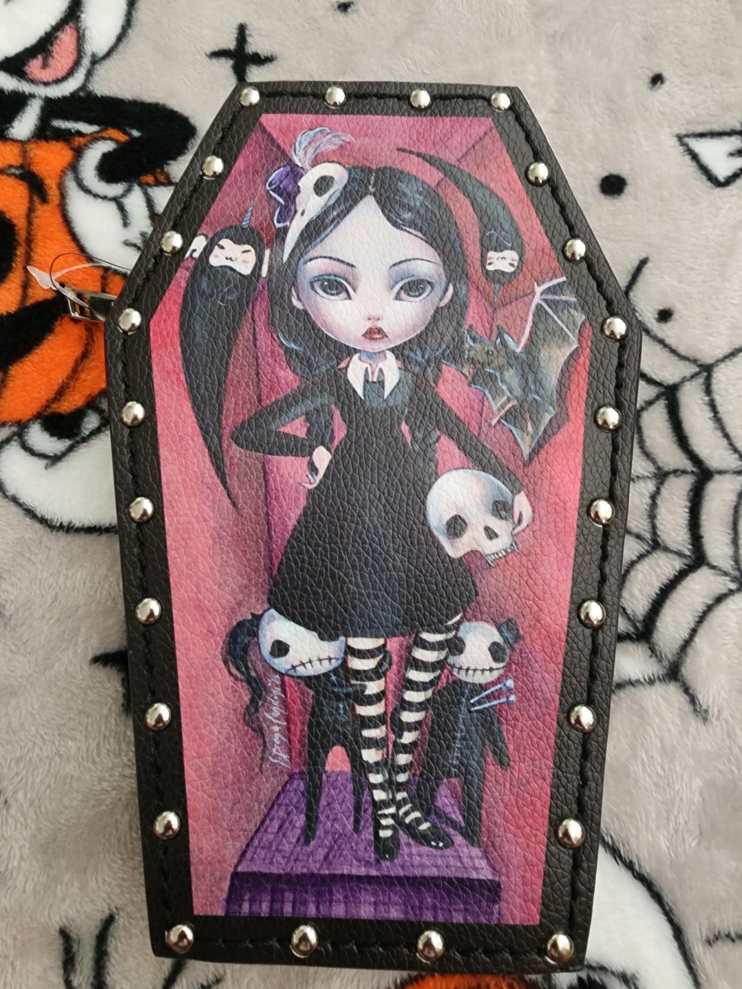 Spookyville Critters Vampire Coffin Girl Wallet