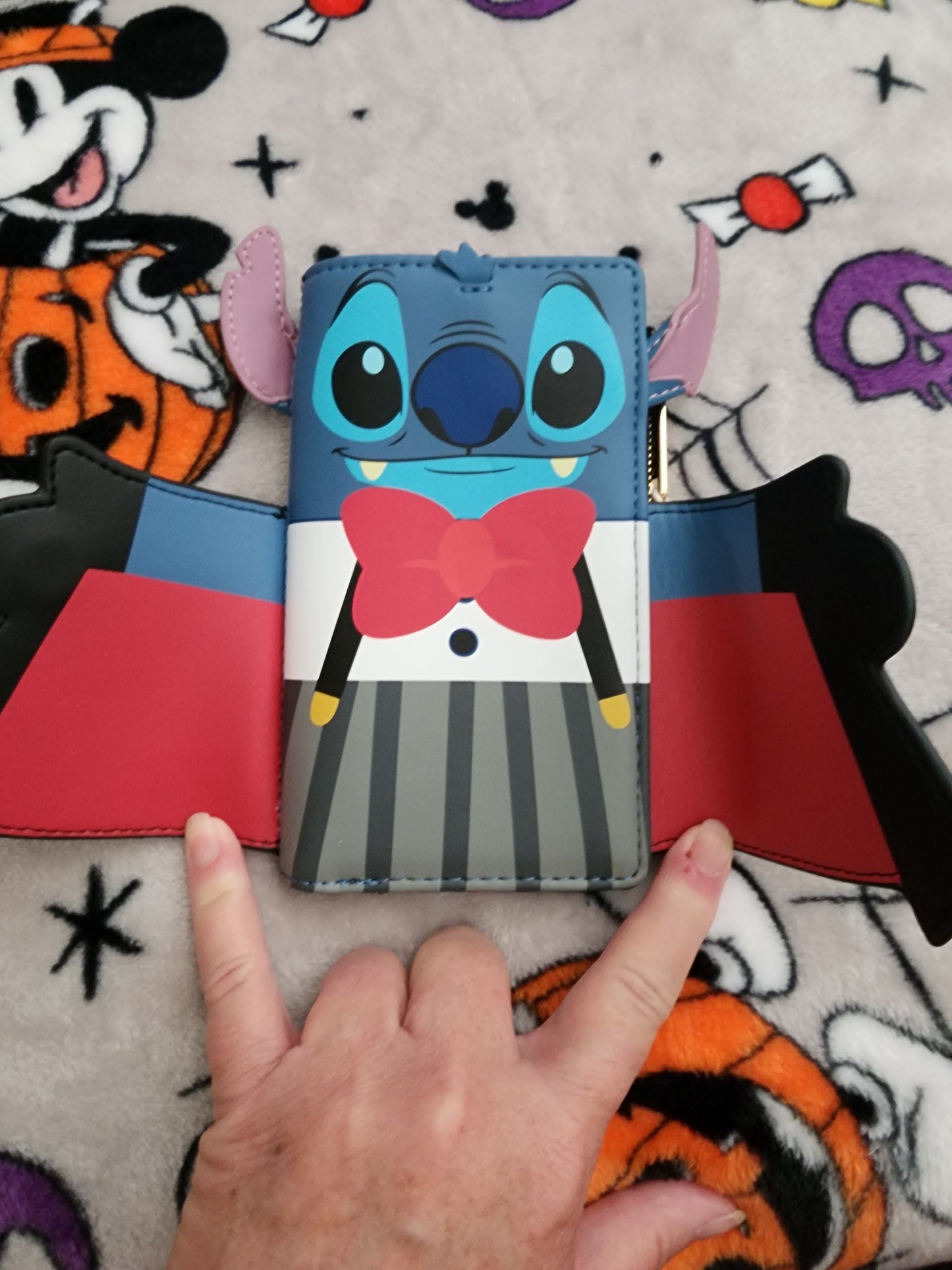 Loungefly Disney Stitch as a Vampire Halloween Wallet