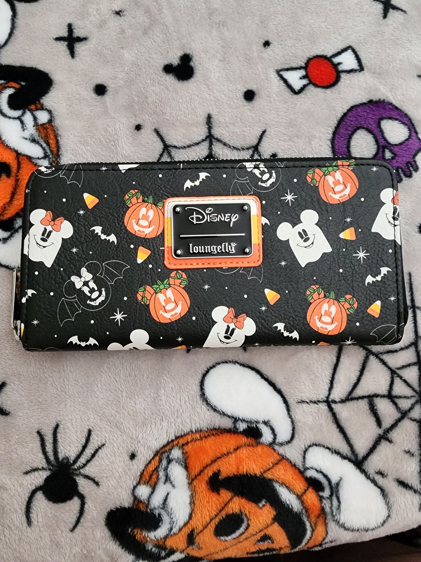 Loungefly Disney Mickey and Minnie Halloween Wallet