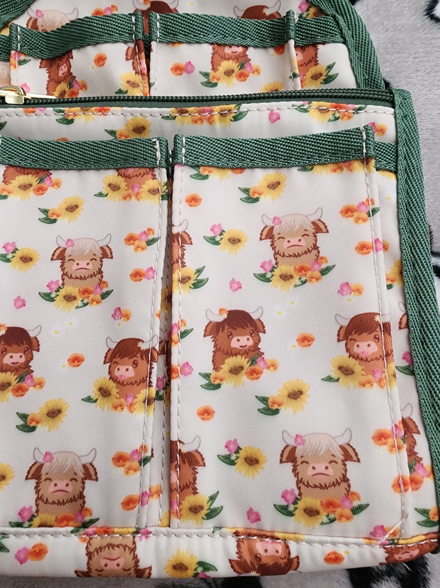 Highland Cows Backpack Insert Organizer Bag