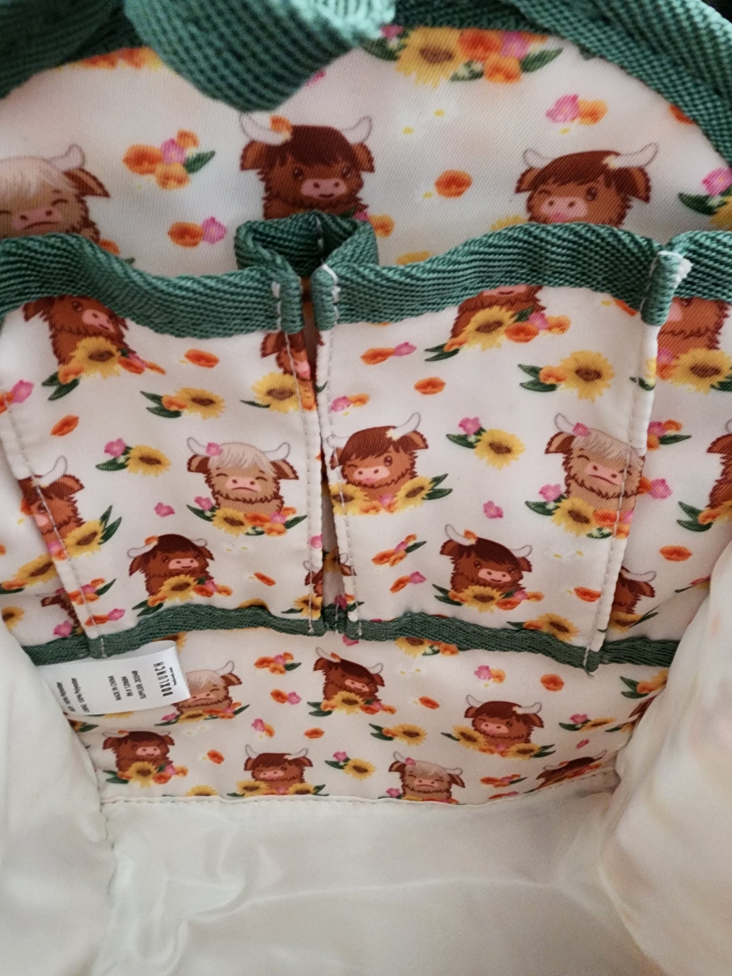 Highland Cows Backpack Insert Organizer Bag