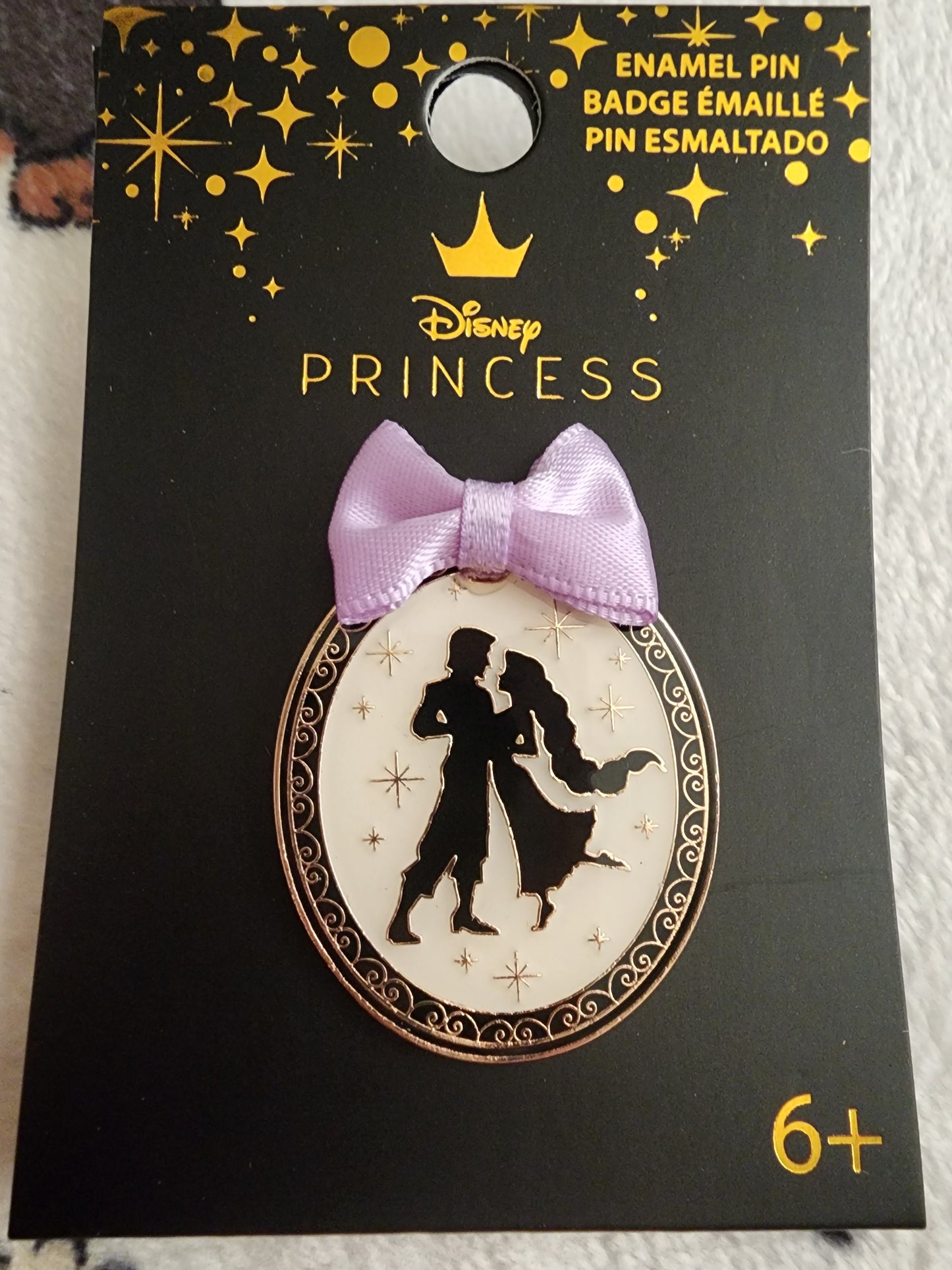 Loungefly Disney Rapunzel & Flynn Silhouette Cameo Pin