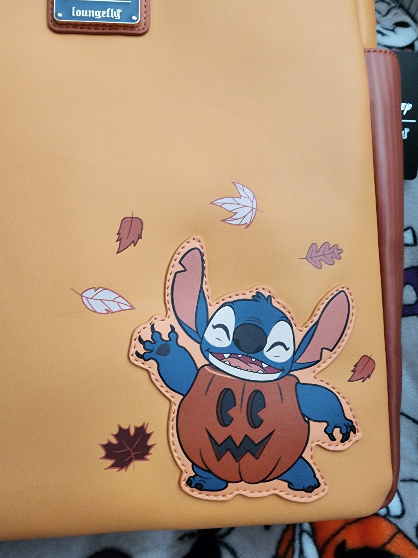 Loungefly Disney Stitch Pumpkin Tote Bag