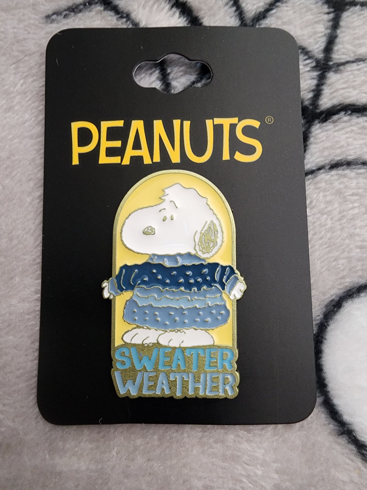 Peanuts Snoopy Sweater Weather Pin