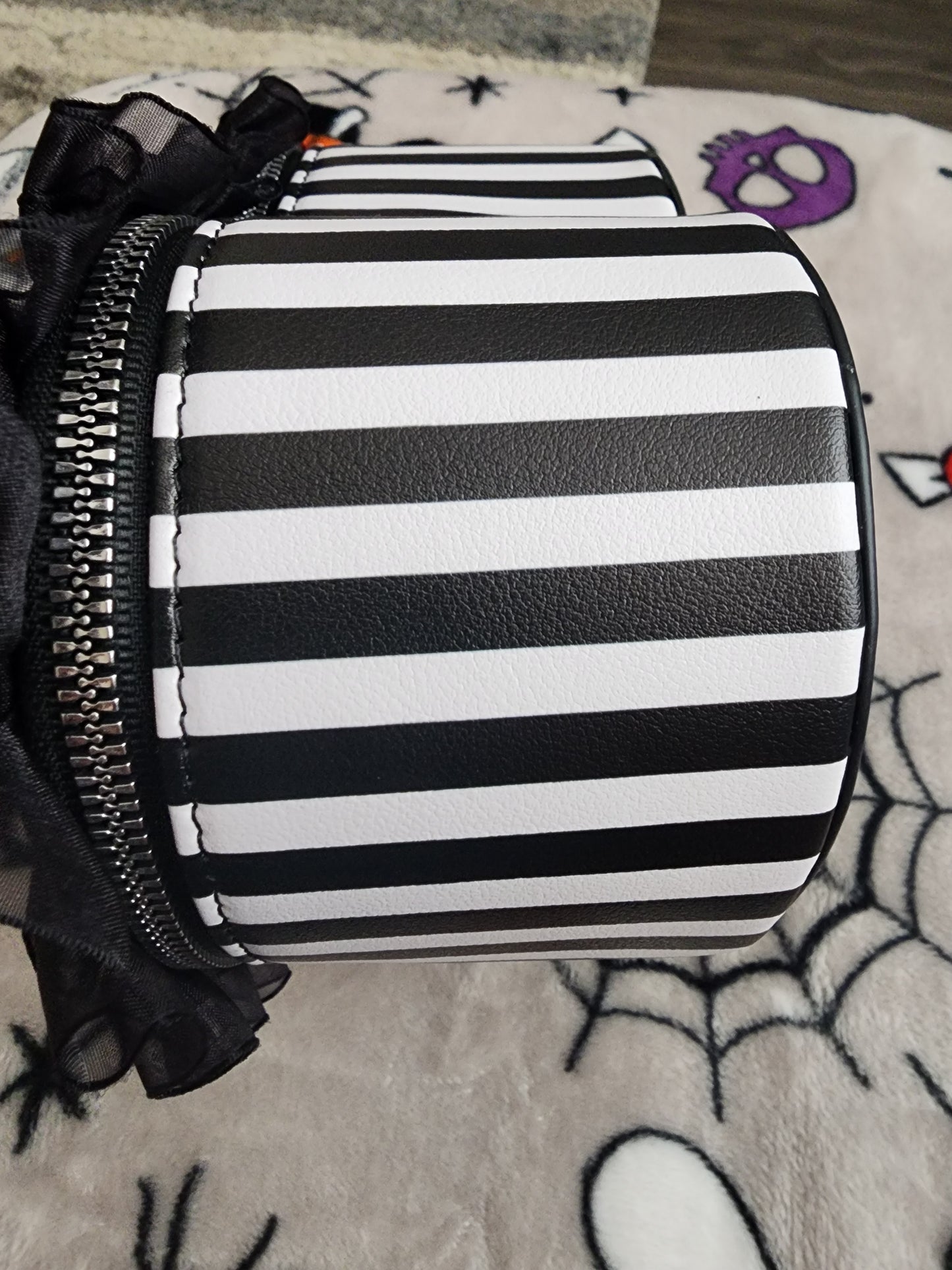 Beetlejuice Heart Shaped Make-up Bag