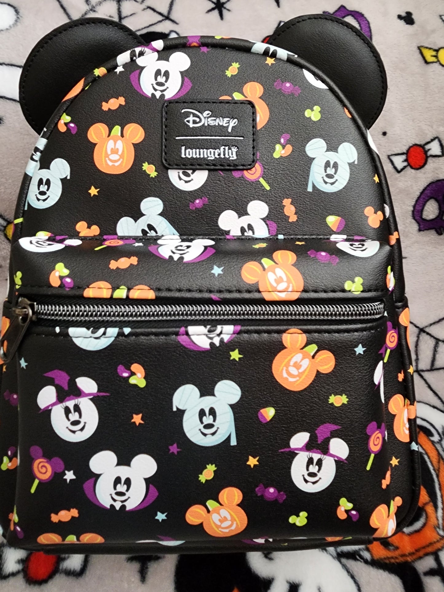 Loungefly Disney Mickey and Minnie Halloween Backpack