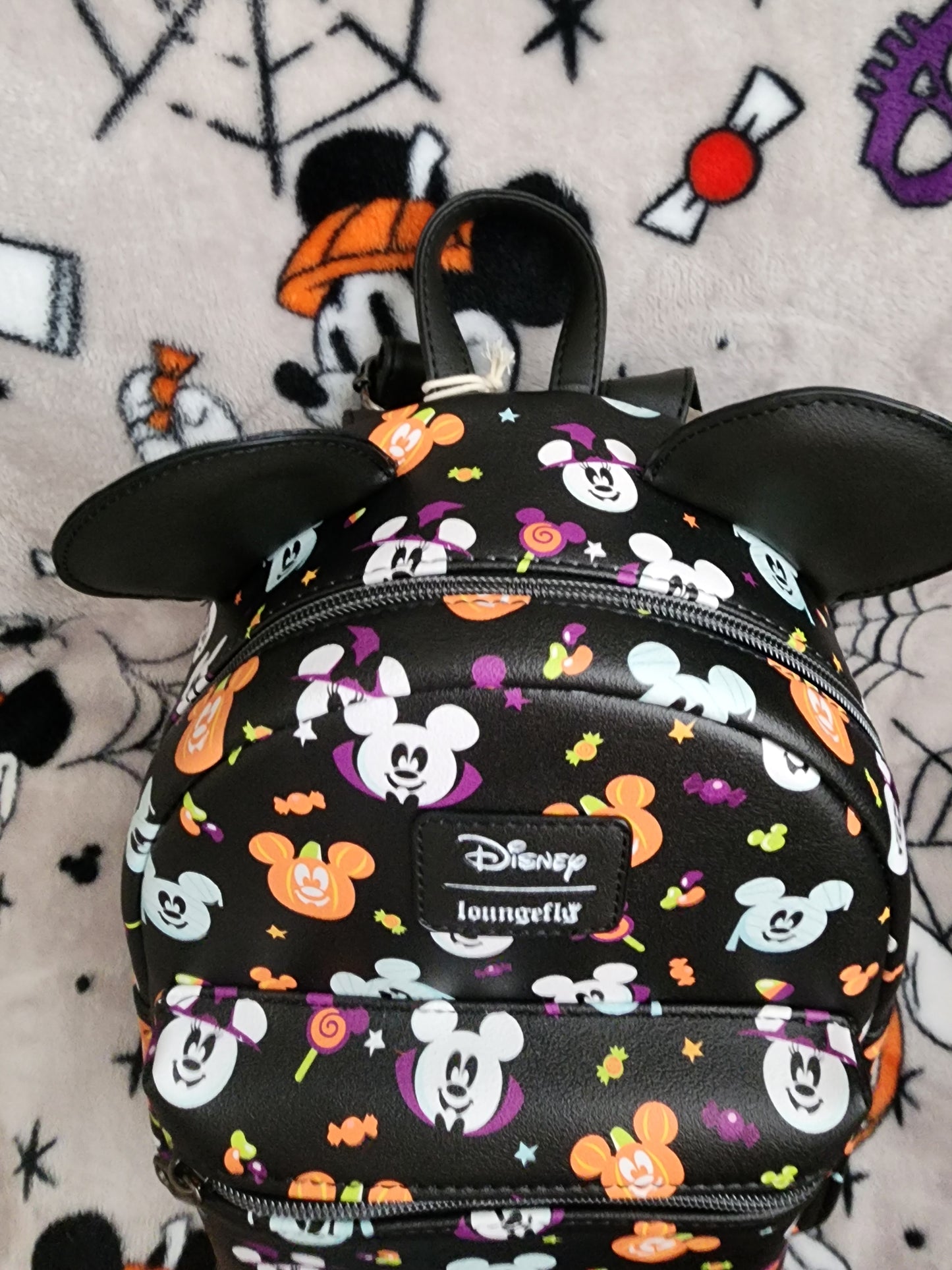 Loungefly Disney Mickey and Minnie Halloween Backpack