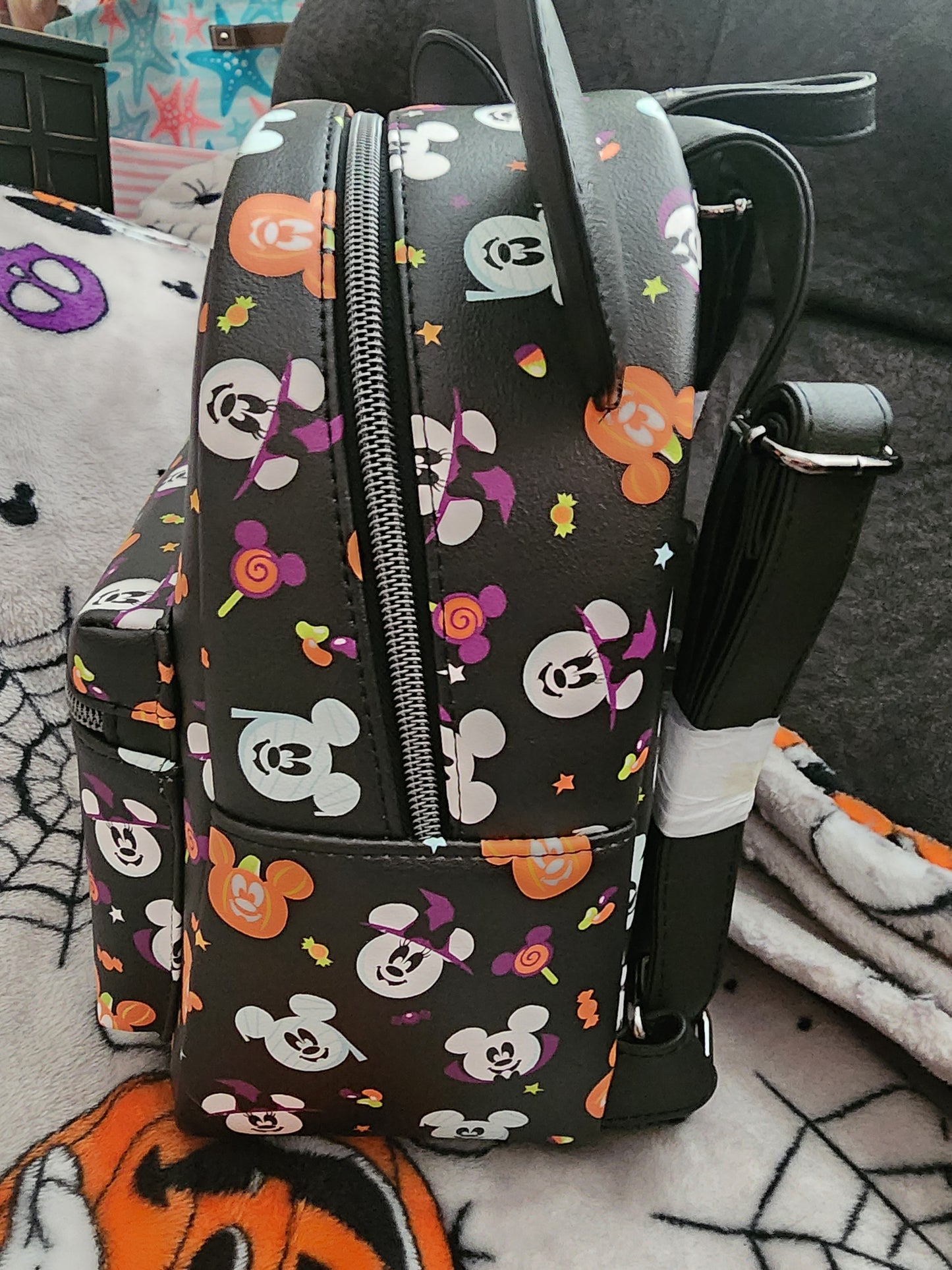 Loungefly Disney Mickey and Minnie Halloween Backpack