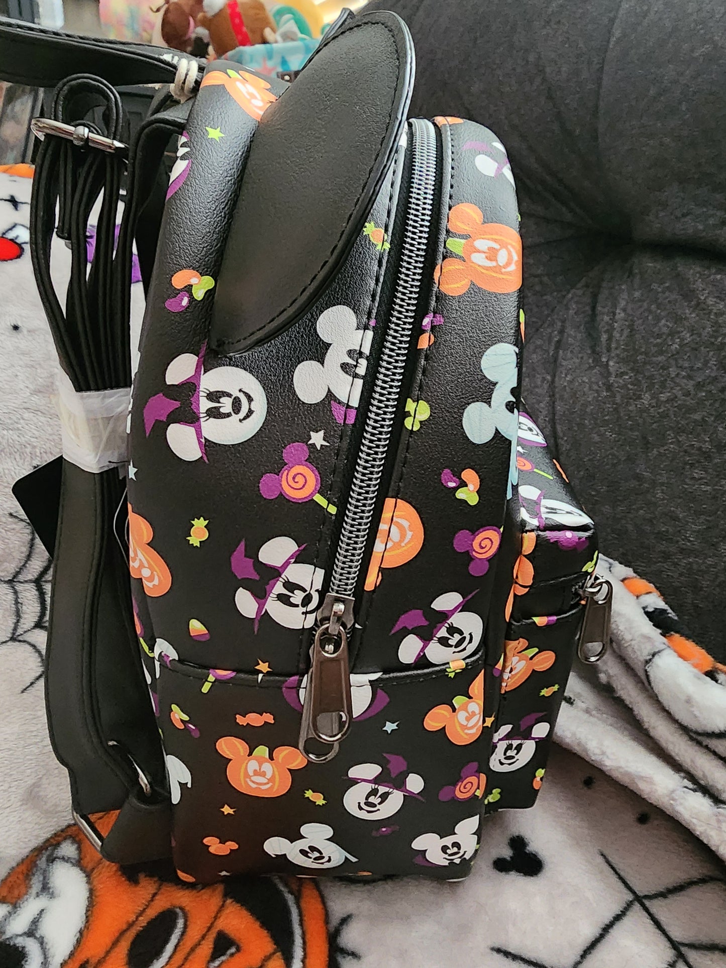 Loungefly Disney Mickey and Minnie Halloween Backpack