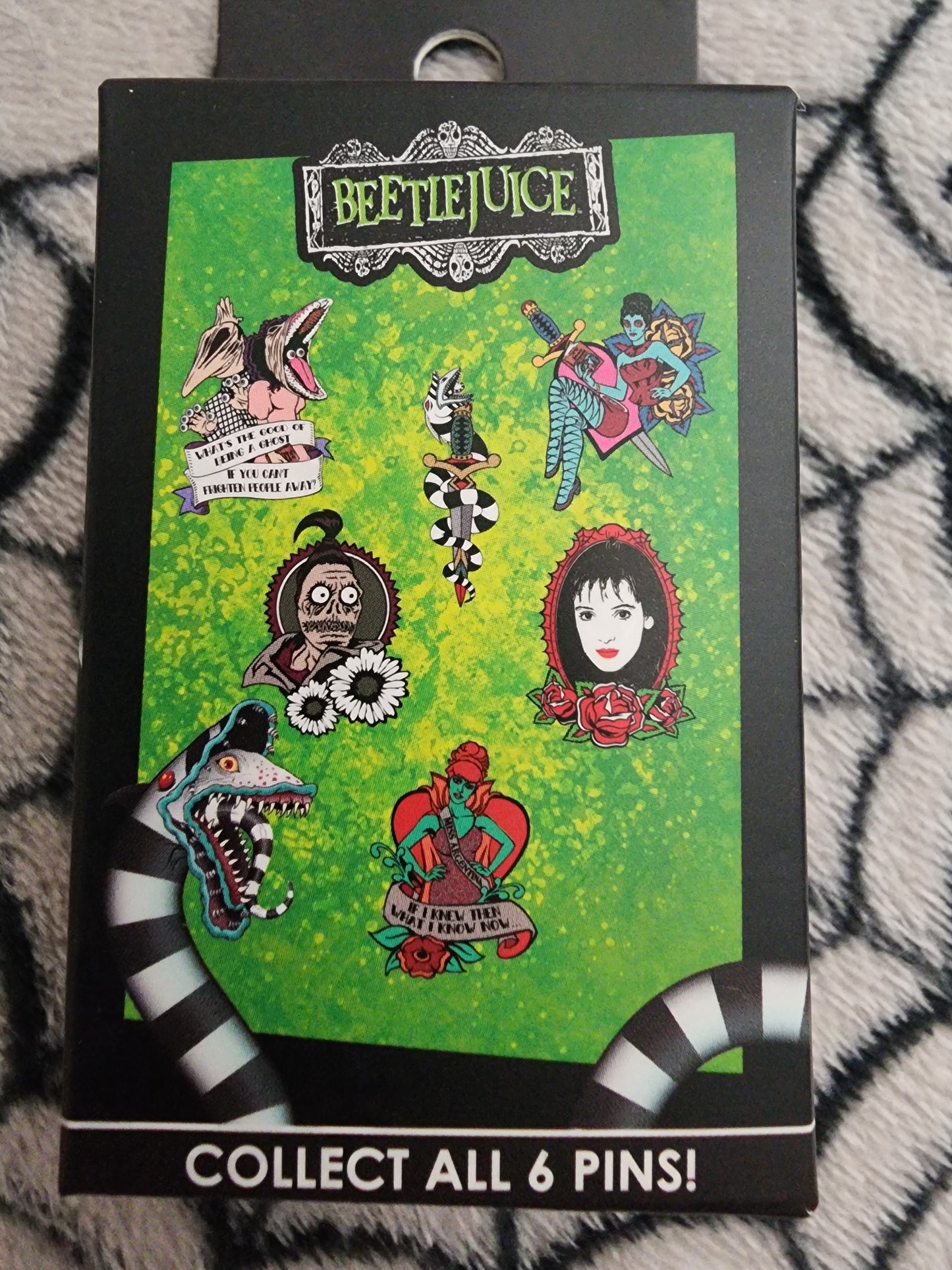 Loungefly Beetlejuice Tattoo Mystery Pins