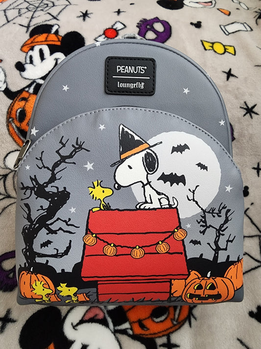 Loungefly Peanuts Snoopy and Woodstock Halloween Backpack