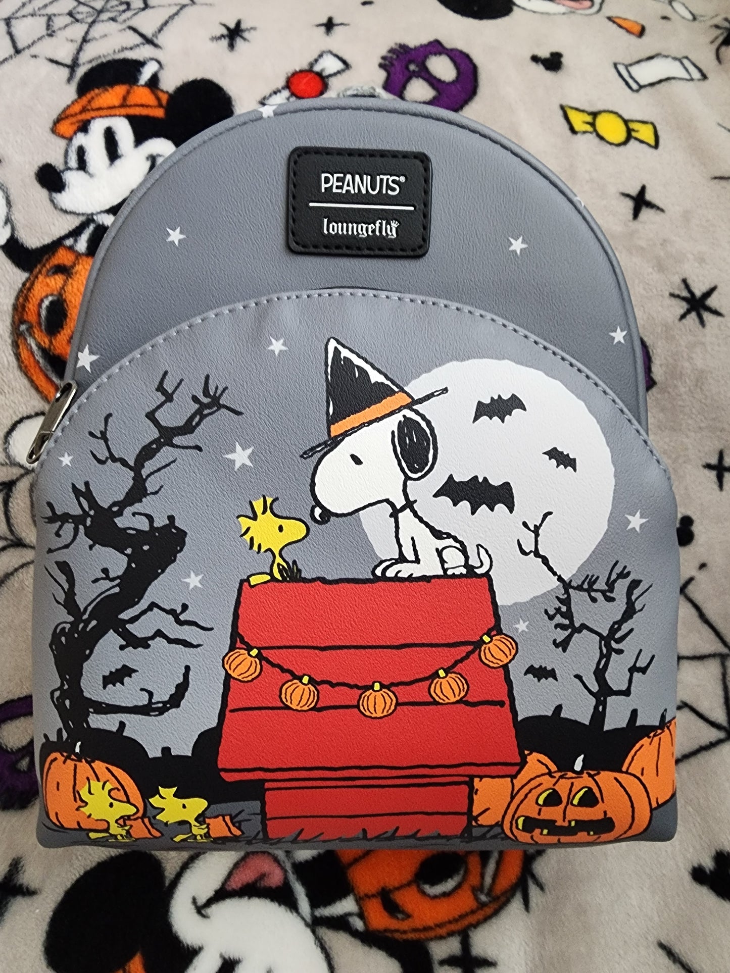 Loungefly Peanuts Snoopy and Woodstock Halloween Backpack