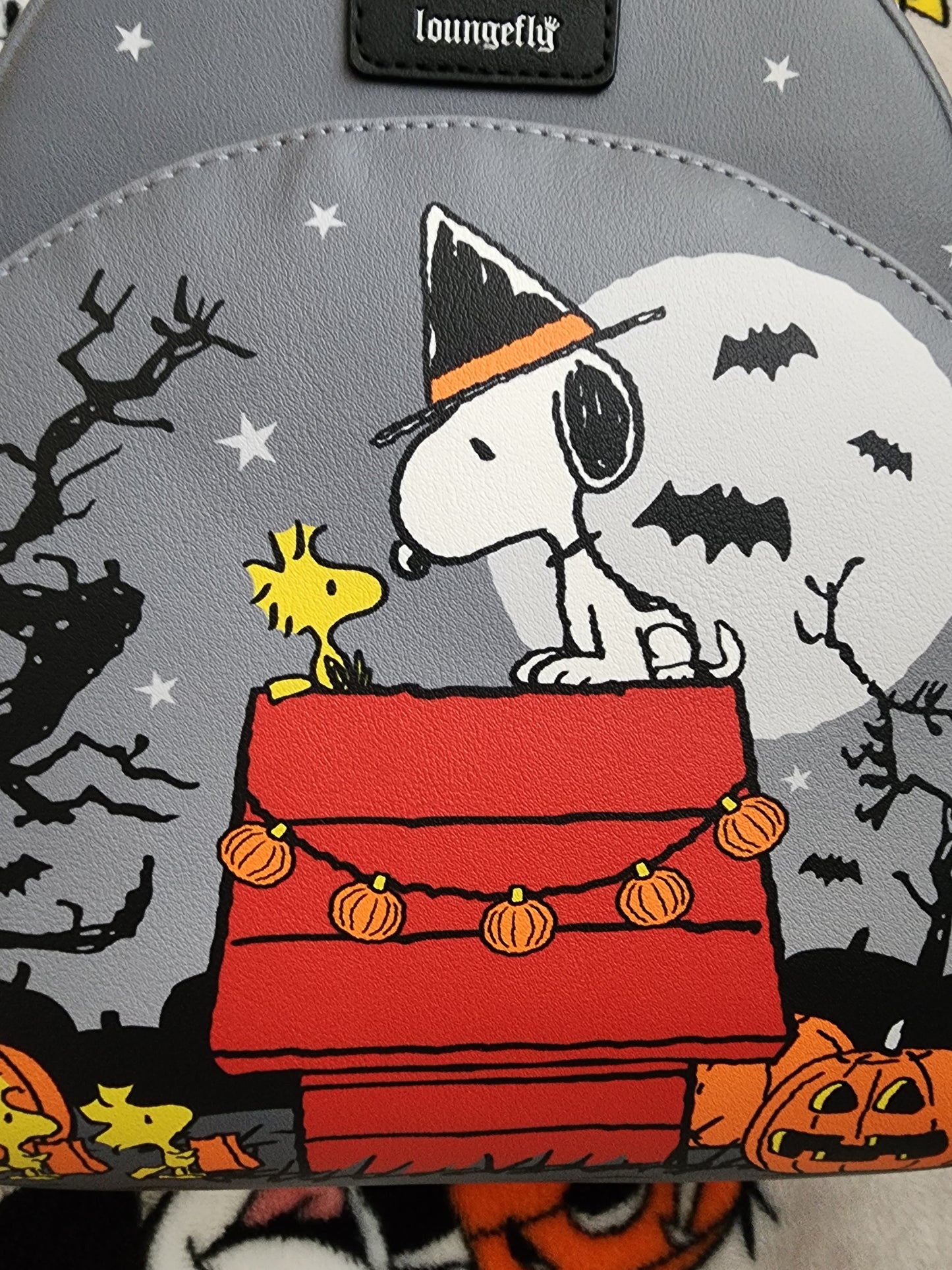 Loungefly Peanuts Snoopy and Woodstock Halloween Backpack