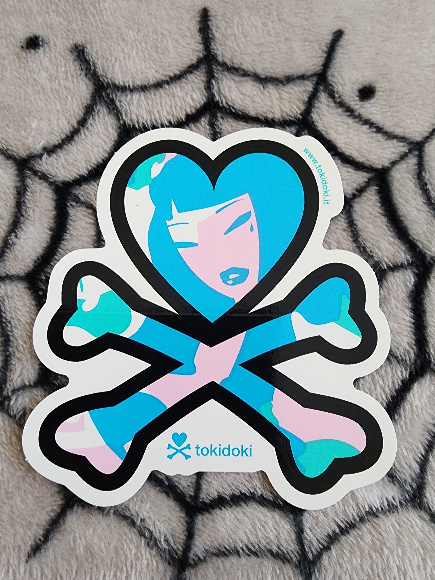 Tokidoki Heart and Crossbones Logo Sticker