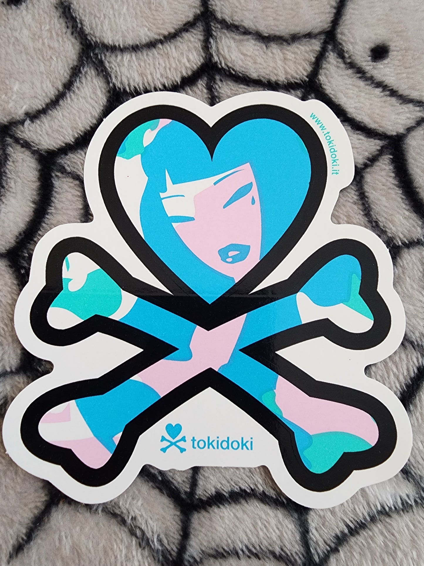 Tokidoki Heart and Crossbones Logo Sticker