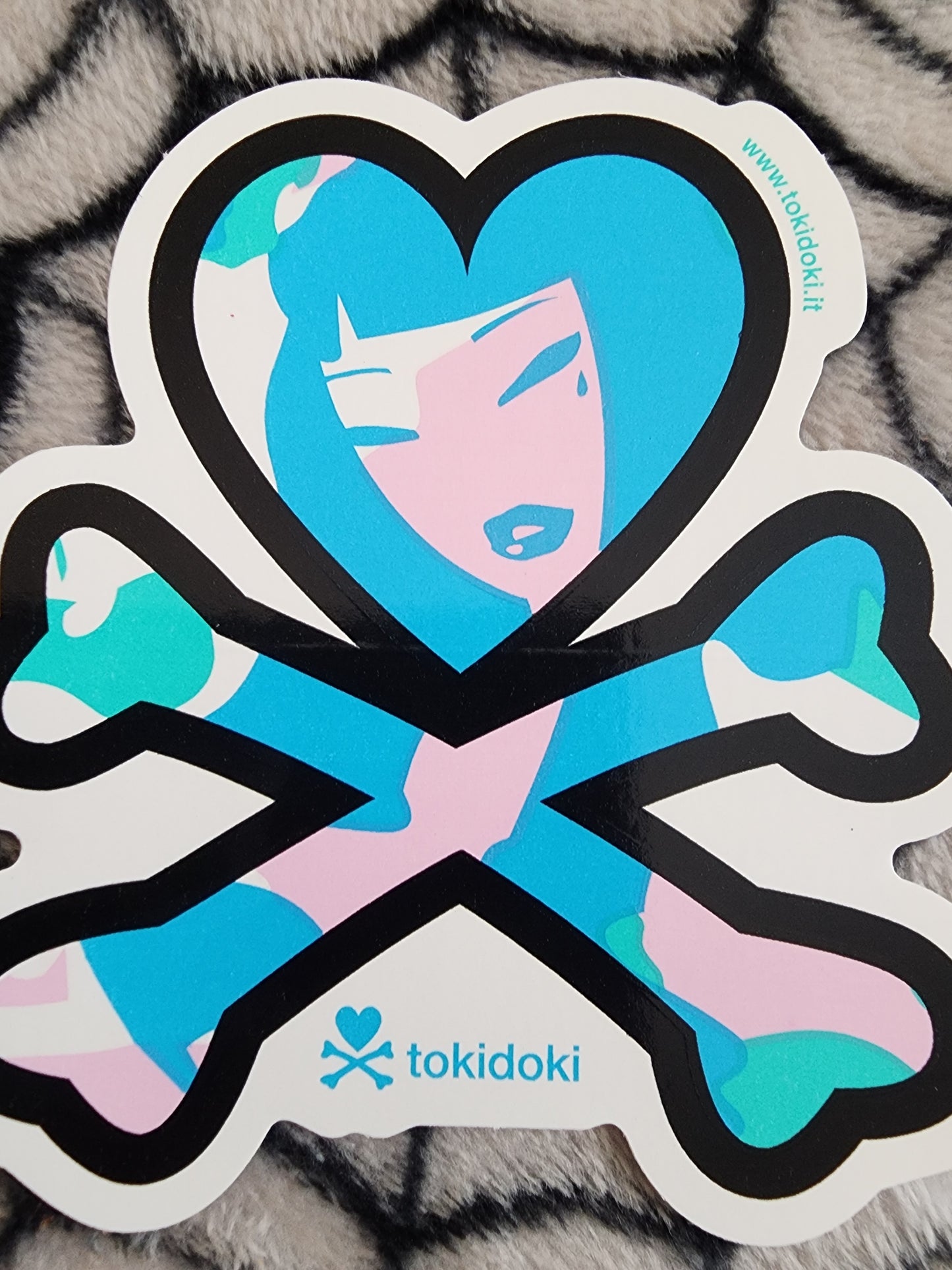 Tokidoki Heart and Crossbones Logo Sticker